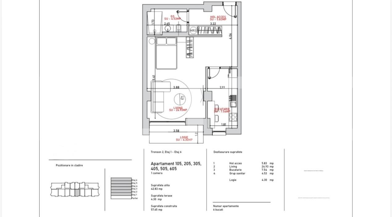 Apartament de vânzare 2 camere Port - 203615AV | BLITZ Galati | Poza5