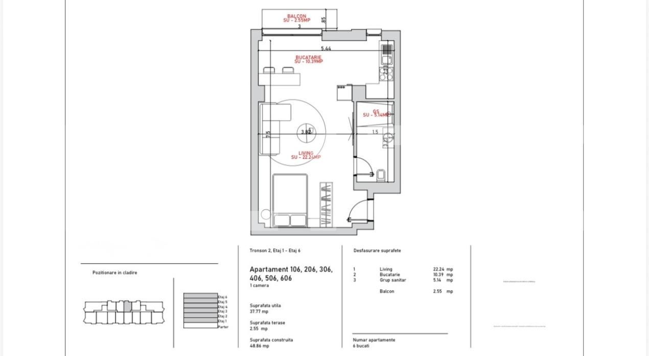 Apartament de vânzare 2 camere Port - 203615AV | BLITZ Galati | Poza6