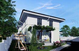 Teren 900 mp cu AC 2 locuinte individuale P+E, racorduri, Bucium