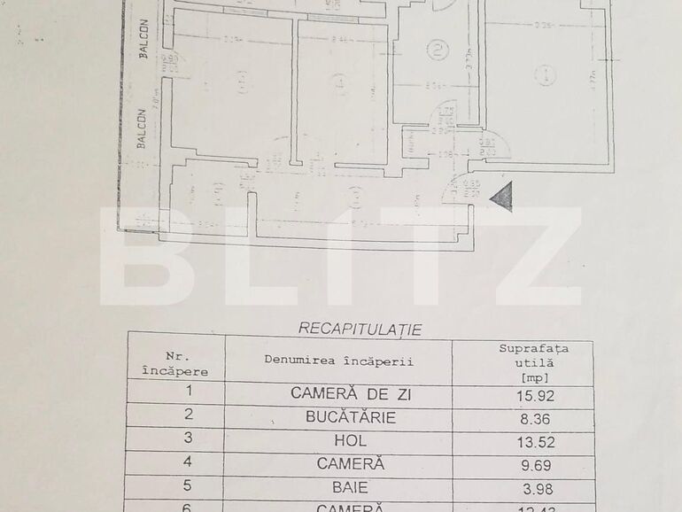 Apartament de vânzare 3 camere Pacurari - 100898AV | BLITZ Iași | Poza1