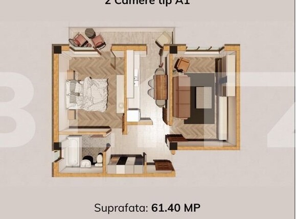 Apartament de vânzare 2 camere Hlincea - 101335AV | BLITZ Iași | Poza1