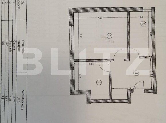 Garsonieră de vânzare Strugurilor - 102005AV | BLITZ Iași | Poza11
