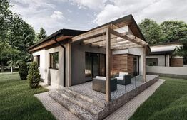 Casa plan parter 75 eficienta energetica clasa A, 500 mp de teren, Breazu