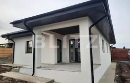Casa la rosu, de 4 camere, 500 mp de teren, Horpaz