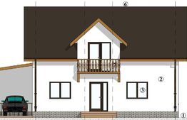 Casa la rosu 5 camere, 180 mp, Bucium