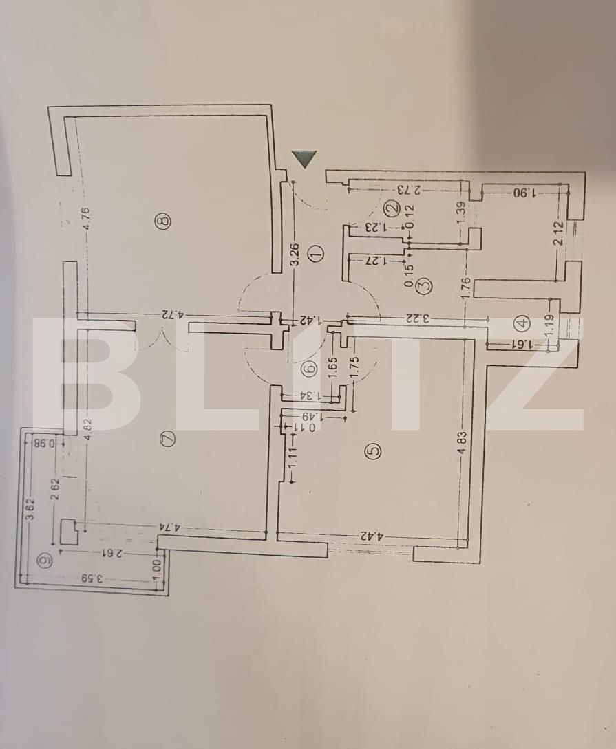 Apartament 3 camere, 86 mp, Copou