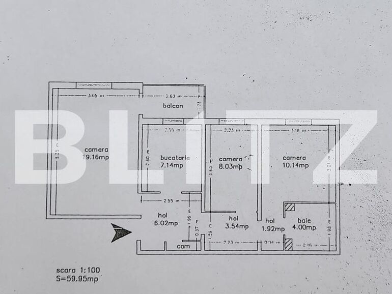 Apartament de vânzare 3 camere Alexandru cel Bun - 106184AV | BLITZ Iași | Poza1