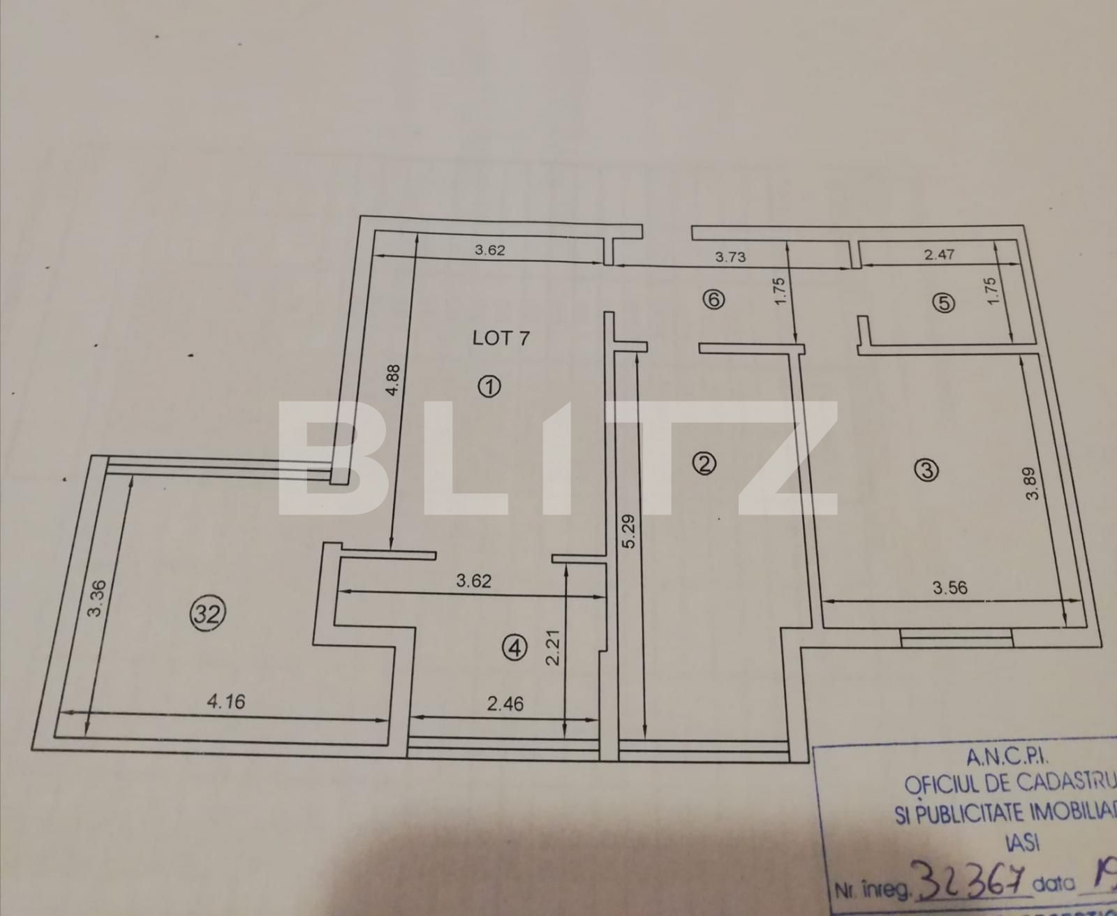Apartament 3 camere, 62mp+terasa 14mp+loc de parcare, in zona Nicolina