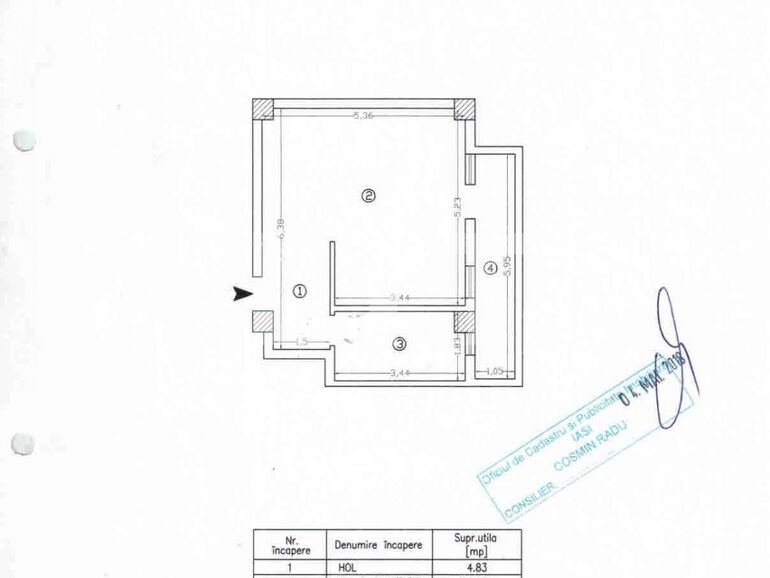 Garsonieră de vânzare Miroslava - 106740AV | BLITZ Iași | Poza1