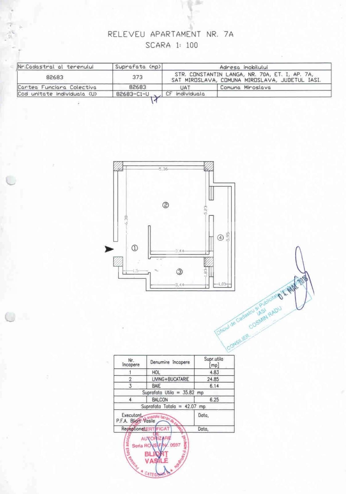Garsonieră de vânzare Miroslava - 106740AV | BLITZ Iași | Poza1