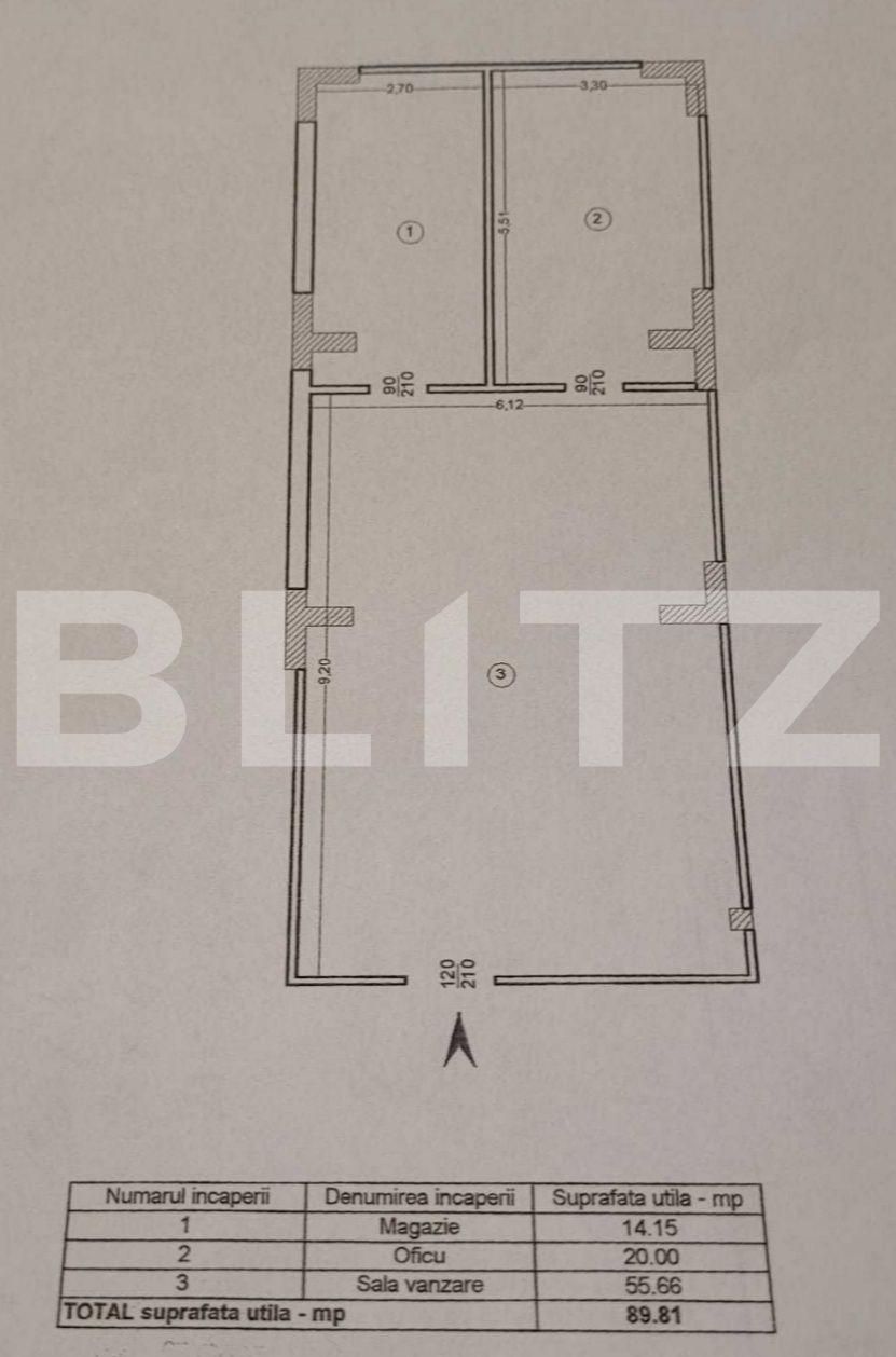 Spațiu comercial de închiriat Granit - 108785SIC | BLITZ Iași | Poza1