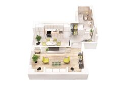 Garsoniera, 39.80mp , etaj intermediar, zona Frumoasa