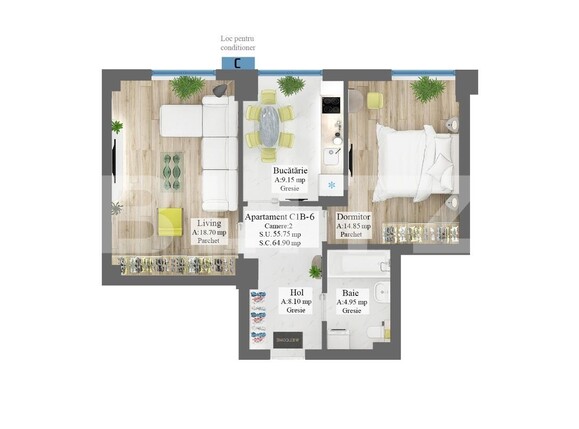 Apartament de vânzare 2 camere Frumoasa - 112288AV | BLITZ Iași | Poza4