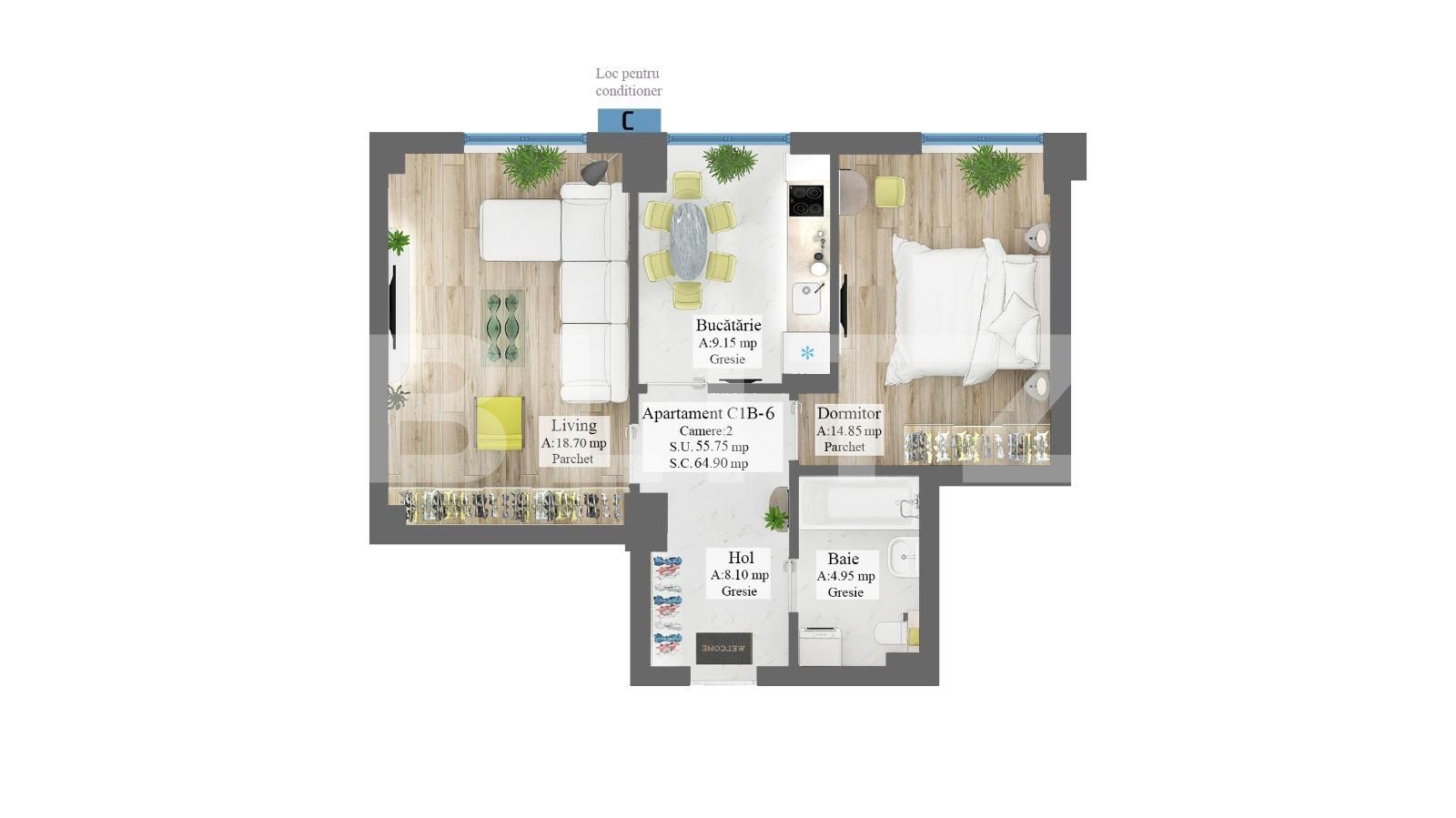 Apartament de vânzare 2 camere Frumoasa - 112288AV | BLITZ Iași | Poza4