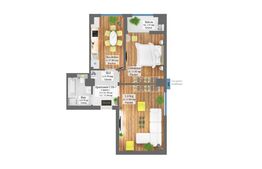 Apartament 2 camere 61,40, etaj intermediar, Frumoasa