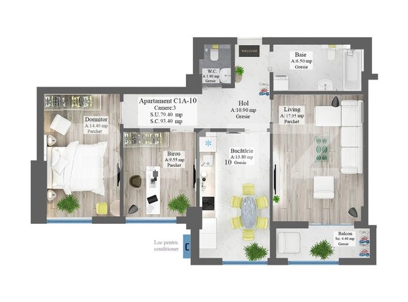 Apartament de vânzare 3 camere Frumoasa - 112294AV | BLITZ Iași | Poza5