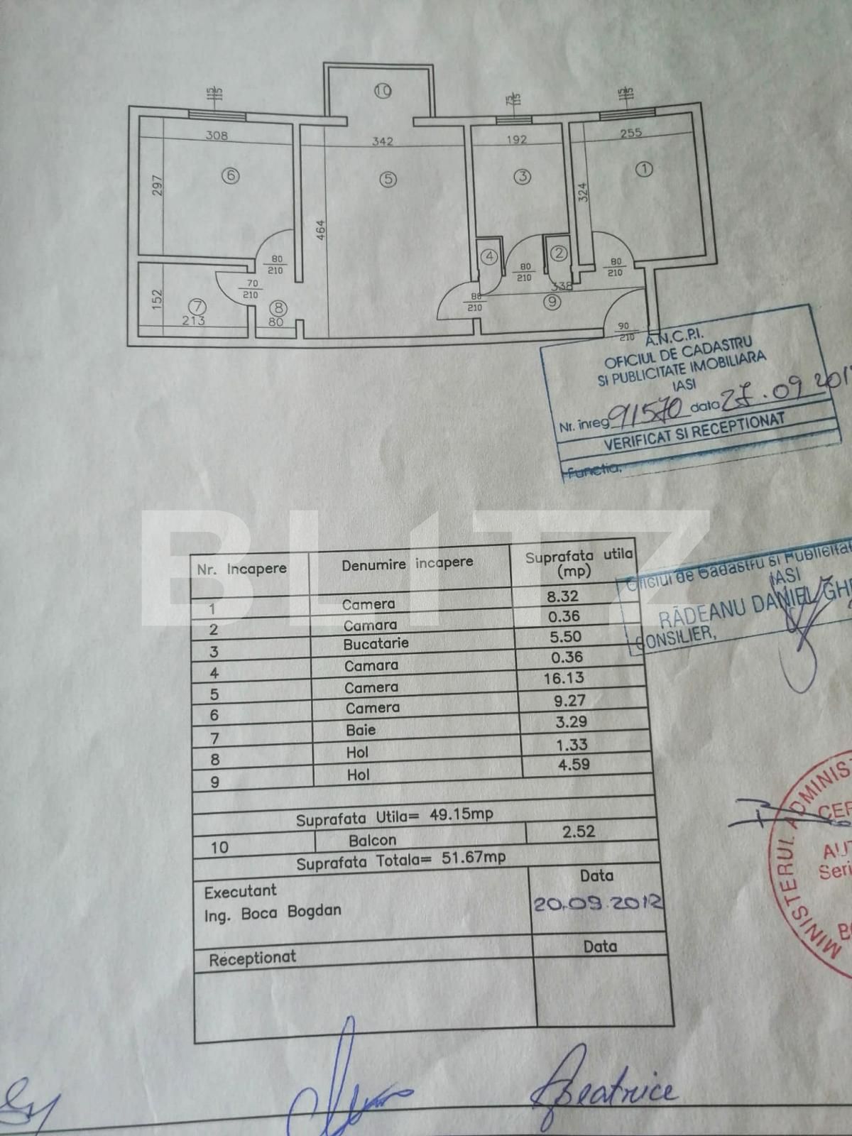 Apartament de 3 camere, semidecomandat, 52 mp, Mircea cel Batran