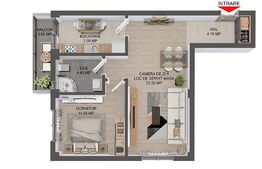 Apartament 2 camere, 55 mp, Valea Lupului 