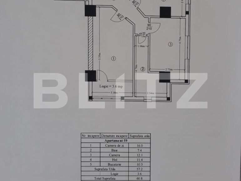 Apartament de vânzare 2 camere Lunca Cetatuii - 115052AV | BLITZ Iași | Poza1