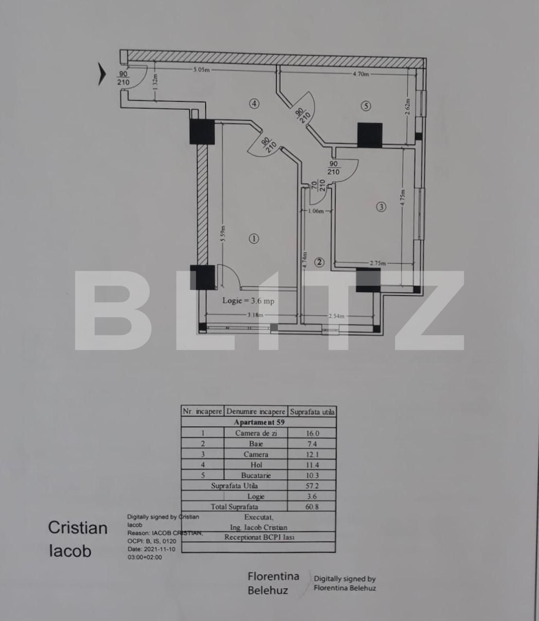 Apartament de vânzare 2 camere Lunca Cetatuii - 115052AV | BLITZ Iași | Poza1