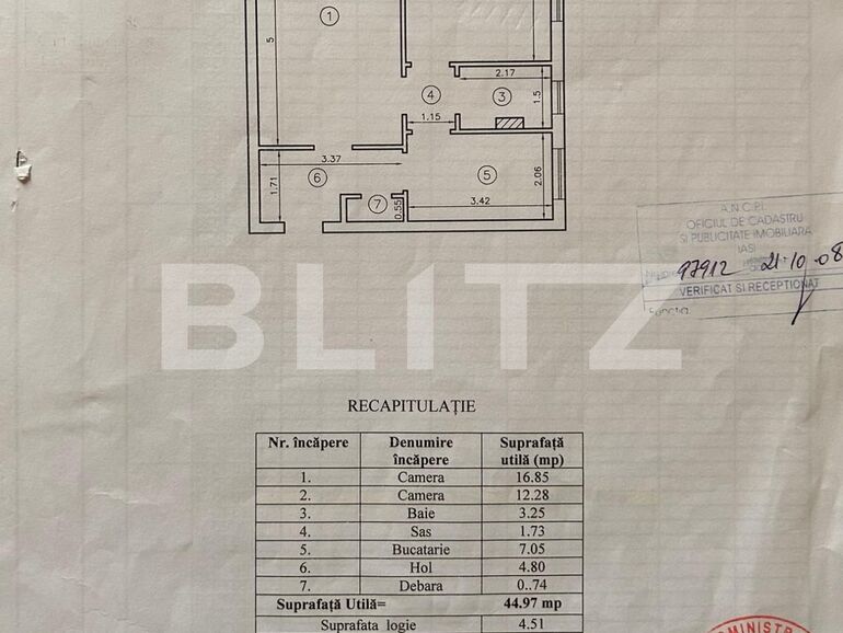 Apartament de vânzare 2 camere Tatarasi - 115194AV | BLITZ Iași | Poza1