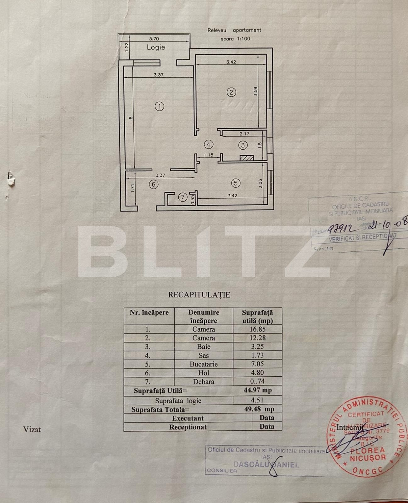Apartament de vânzare 2 camere Tatarasi - 115194AV | BLITZ Iași | Poza1