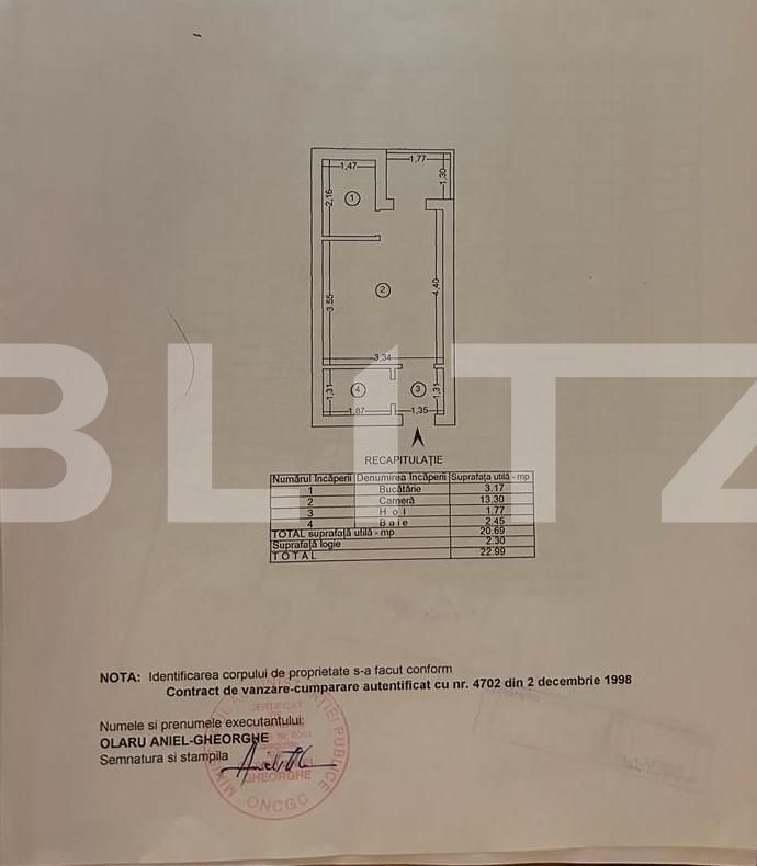 Garsoniera pozitionata excelent