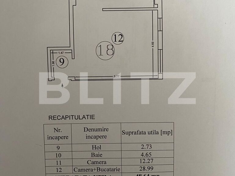 Apartament de vânzare 2 camere Tatarasi - 115637AV | BLITZ Iași | Poza1