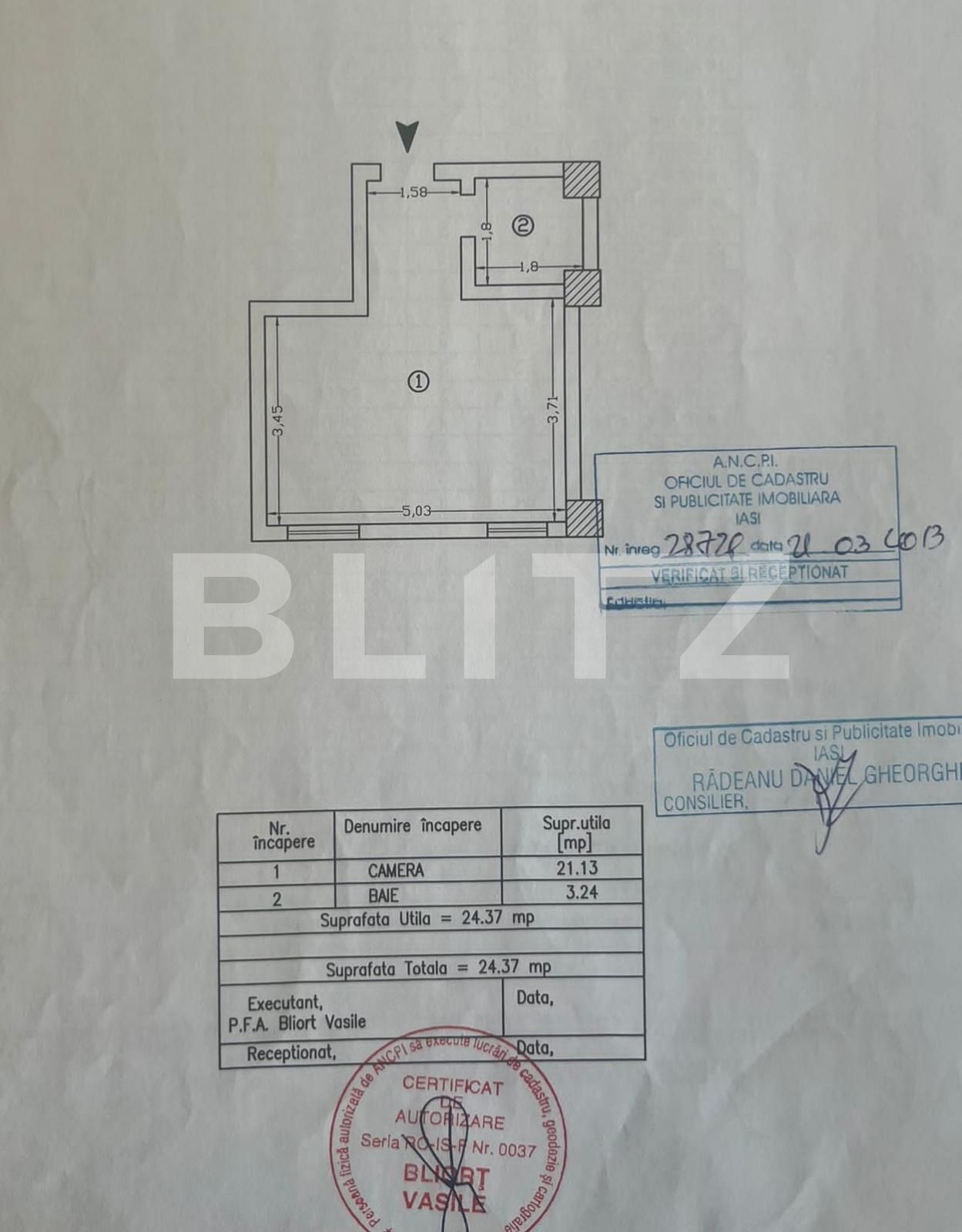 Garsoniera perfecta, 25 mp, zona Tatarasi.