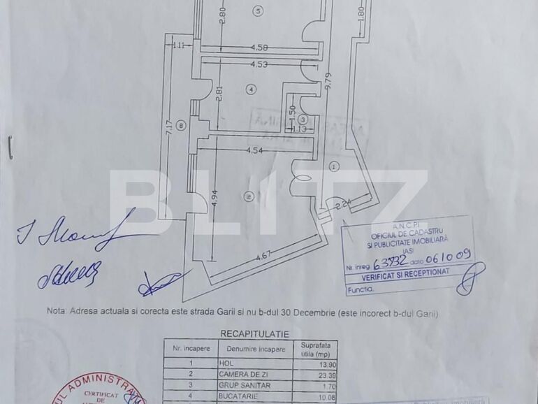 Apartament de vânzare 3 camere Gara - 117381AV | BLITZ Iași | Poza1