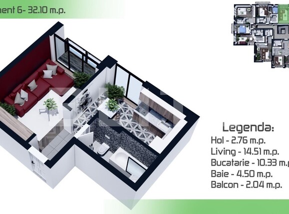 Garsonieră de vânzare Hlincea - 119460AV | BLITZ Iași | Poza1