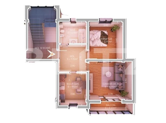 Apartament de vânzare 2 camere Schitu Duca - 121163AV | BLITZ Iași | Poza4