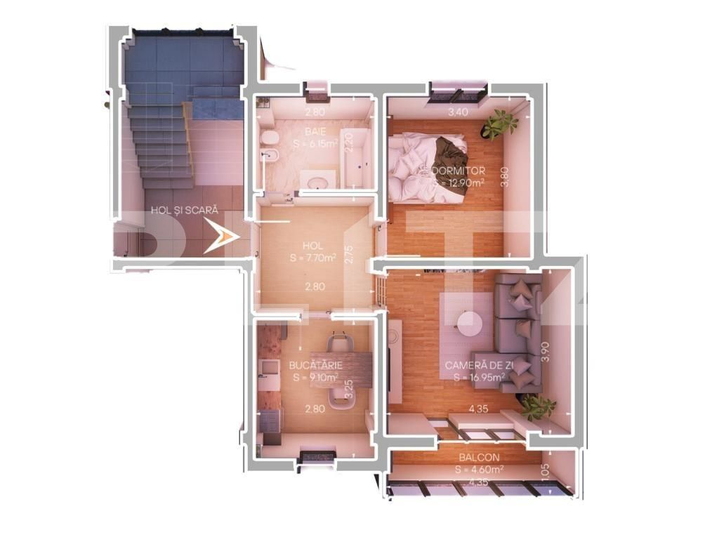 Apartament de vânzare 2 camere Schitu Duca - 121163AV | BLITZ Iași | Poza4