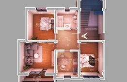 Apartament 3 camere, 70 mp, zona Poiana