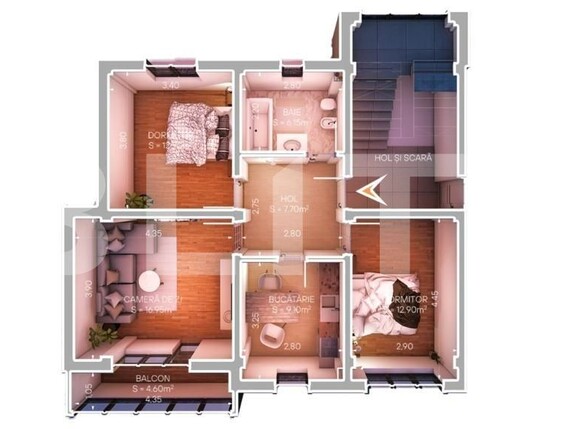 Apartament de vânzare 3 camere Schitu Duca - 121372AV | BLITZ Iași | Poza5