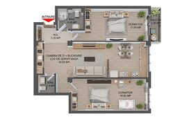 Apartament 3 camere, 80,5 mp, Valea Lupului