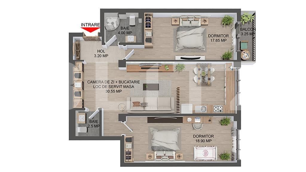 Apartament de vânzare 3 camere Valea Lupului - 121495AV | BLITZ Iași | Poza1