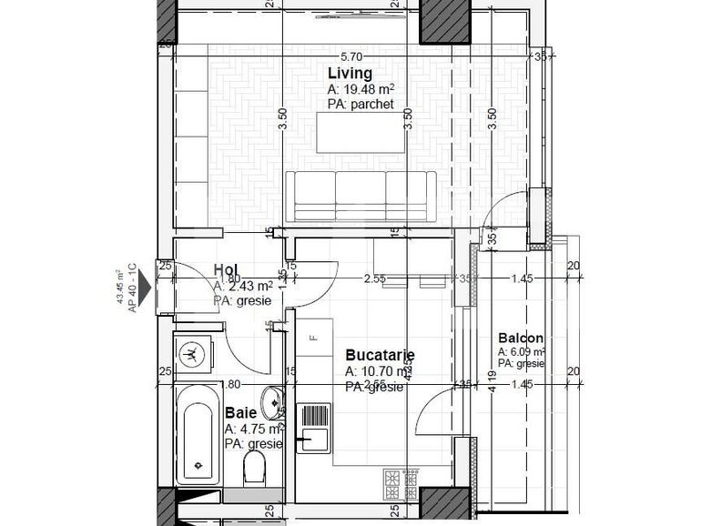 Garsonieră de vânzare Tatarasi - 121646AV | BLITZ Iași | Poza1