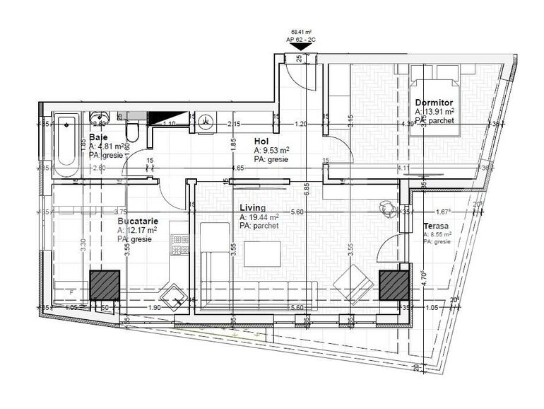 Apartament de vânzare 2 camere Tatarasi - 121649AV | BLITZ Iași | Poza1