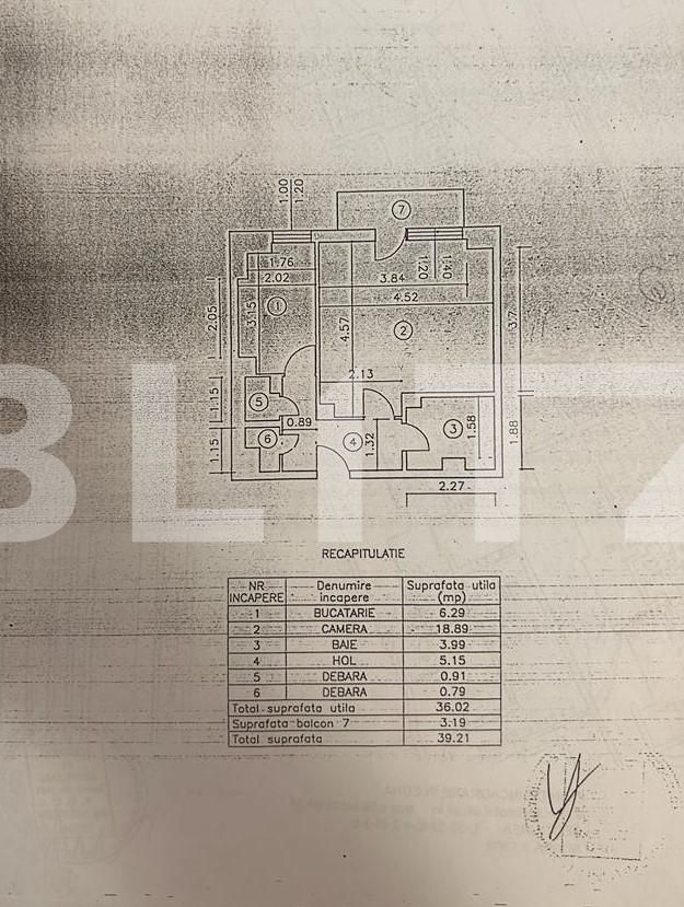 Garsonieră de vânzare Cug - 121750AV | BLITZ Iași | Poza1