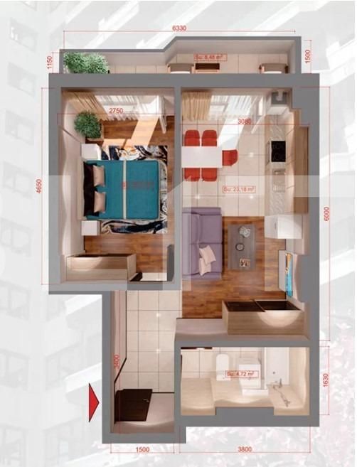 Garsonieră de vânzare Copou - 122063AV | BLITZ Iași | Poza1