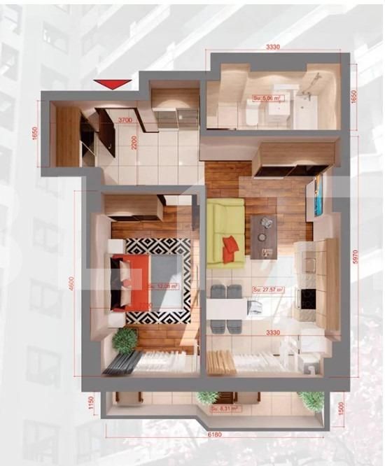 Garsonieră de vânzare Copou - 122064AV | BLITZ Iași | Poza1