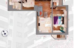 Apartament 1 camera, 51 mp, zona Copou