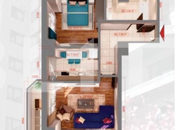 Apartament de vânzare 2 camere Copou - 122067AV | BLITZ Iași | Poza2