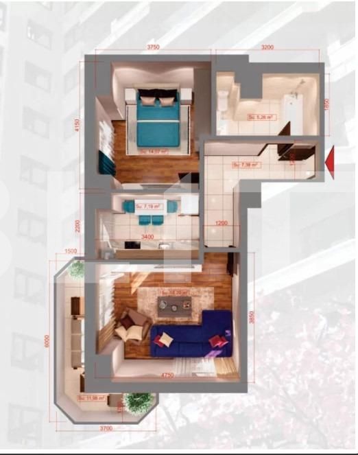 Apartament de vânzare 2 camere Copou - 122067AV | BLITZ Iași | Poza2