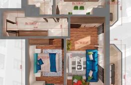 Apartament 2 camere, 69mp, zona Copou