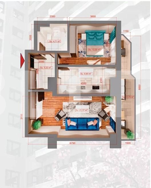 Apartament de vânzare 2 camere Copou - 122069AV | BLITZ Iași | Poza2