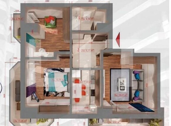 Apartament de vânzare 3 camere Copou - 122221AV | BLITZ Iași | Poza1