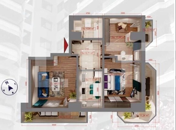 Apartament de vânzare 3 camere Copou - 122221AV | BLITZ Iași | Poza2