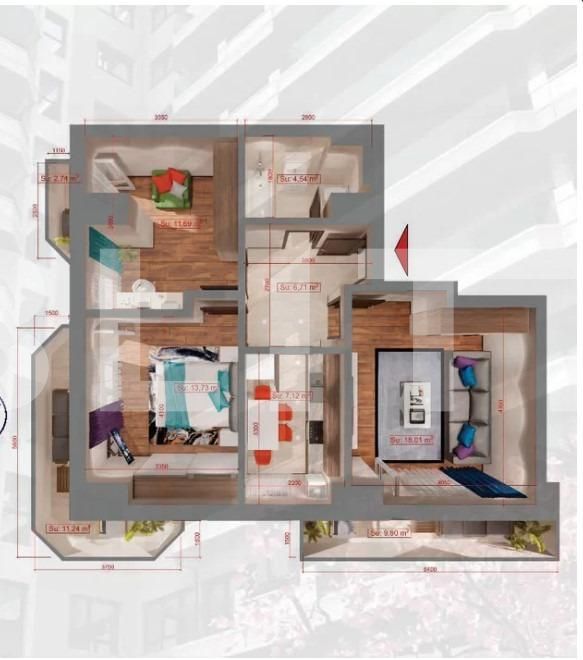 Apartament de vânzare 3 camere Copou - 122221AV | BLITZ Iași | Poza1